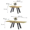 Obrazek Stół rozkładany Como-210 dąb natura