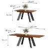 Obrazek Stół rozkładany Como-210 dąb stirling