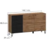 Obrazek Komoda 2D4S Weil E burgund oak