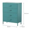 Obrazek Komoda Metalowa Carla Modern Sea Green