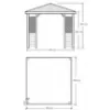 Obrazek Altana ogrodowa VI kwadratowa 3,5x3,5x3m